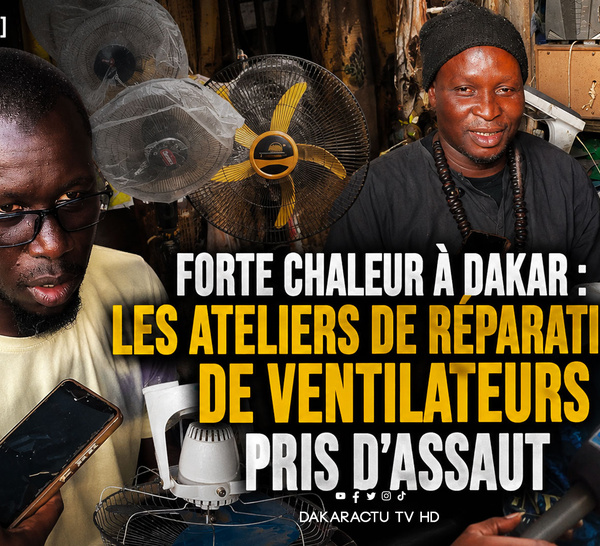 [ Reportage] Forte chaleur à Dakar : les ateliers de réparation de ventilateurs pris d'assaut