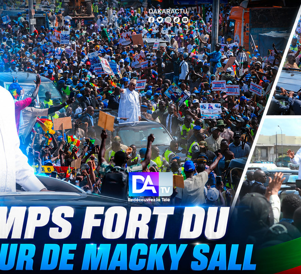 Macky Sall accueilli en héros : de l’aéroport au Palais, une foule en liesse pour l’ancien président
