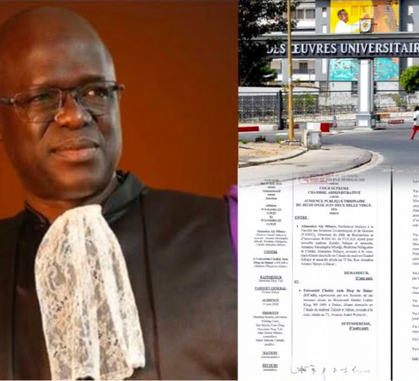 Arrêté abrogeant sa nomination à la tête de WASCAL : L’ex recteur, Ahmadou Aly Mbaye obtient gain de cause devant la Cour suprême contre l'UCAD