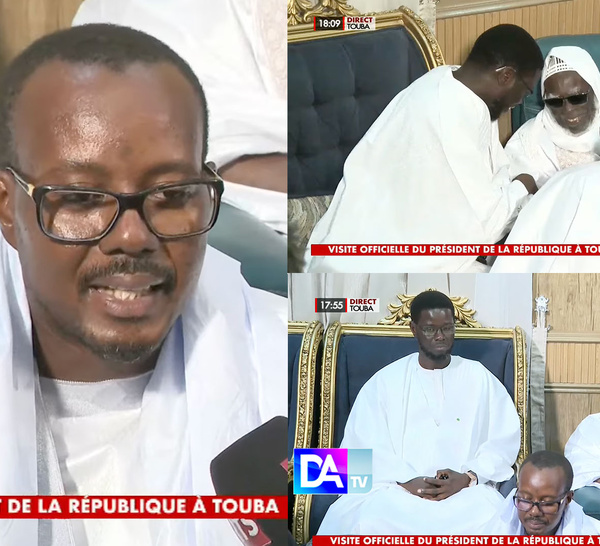 TOUBA/  Cheikh Bass au Président Diomaye au nom du Khalife : «Il dit qu’il a vu vos efforts pour la cité. S’ils sont soutenus, d’ici 3 à 4 ans , tout devrait être meilleur »