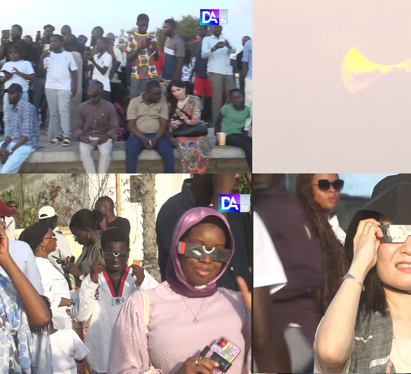 Dans les coulisses de l’éclipse solaire : Dakar entre émerveillement et curiosité
