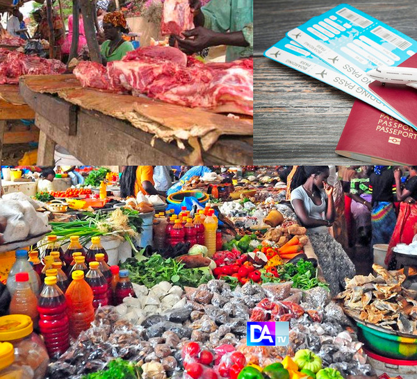 Inflation au Sénégal : les prix reculent au deuxième trimestre, mais la viande +5,6 % , les billets d’avion +14,9 % et plusieurs services continuent de renchérir