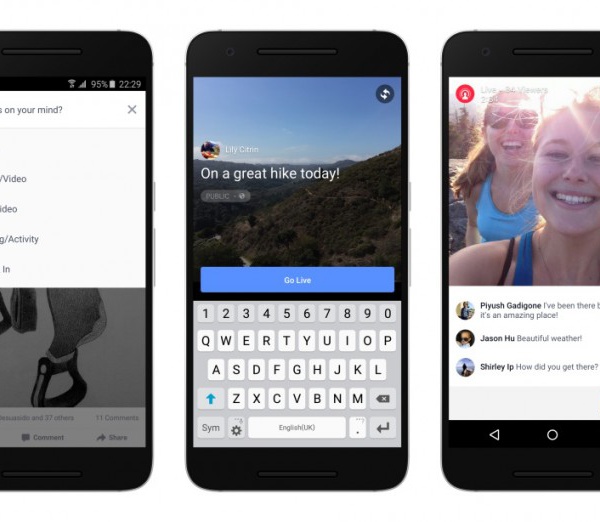 Facebook live arrive sur les appareils Android