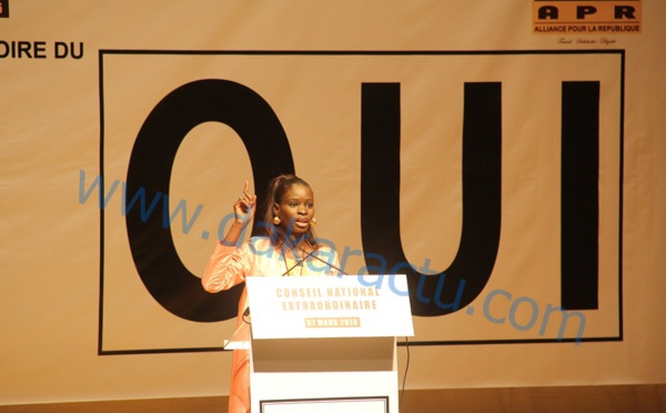 Thérèse Faye au  Conseil national extraordinaire de l'APR : « Ce référendum permettra une nouvelle vie et une forte démocratie à notre pays »