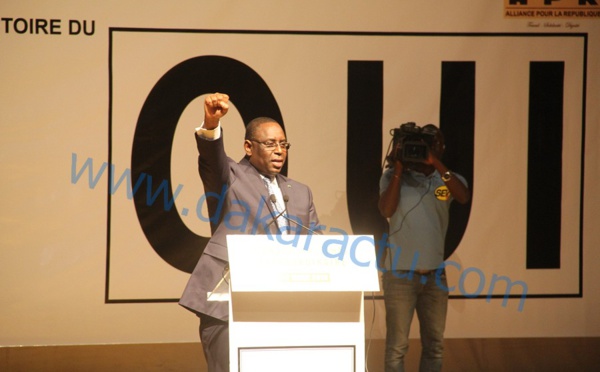 Pour gagner le référendum du 20 mars, Macky Sall appelle ses camarades à plus de solidarité