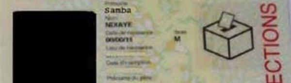 Les cartes d'électeur conservent leur validité jusqu'en 2017 (Ministère de l'Intérieur)