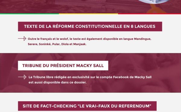 Mise à disposition d'un dossier spécial et d’un site de Fact-checking « Le Vrai-Faux du Référendum »