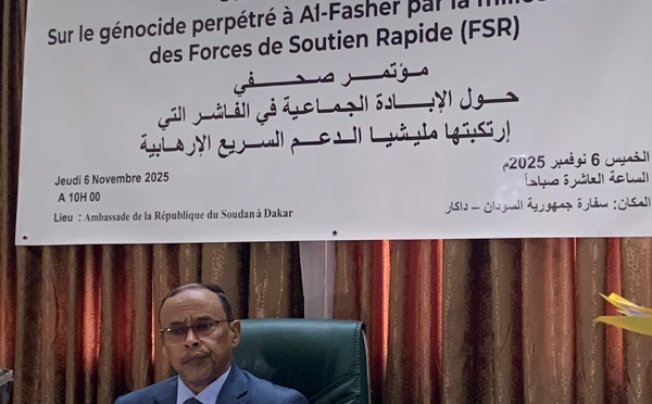 Génocide à El Fasher : L’Ambassadeur du Soudan interpelle les organisations internationales et régionales et appelle à la responsabilité