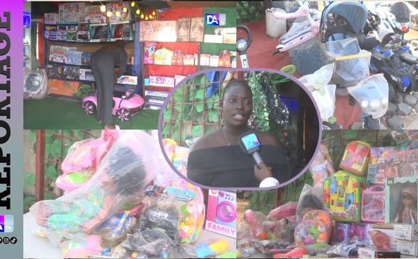 [ Reportage] Fêtes de décembre : les jouets bien présents sur les marchés de Dakar, en attente de clients