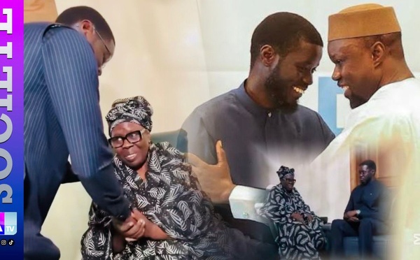 Ziguinchor : Le Président Diomaye  Faye a rendu visite à la mère d’Ousmane Sonko