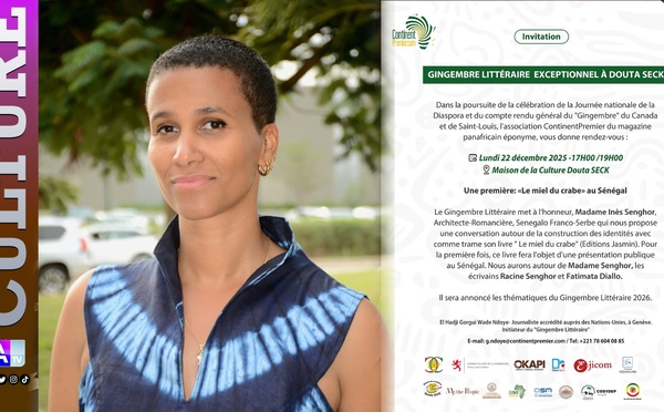 Gingembre Littéraire exceptionnel à l’honneur de Mme Inès Senghor à Douta Seck