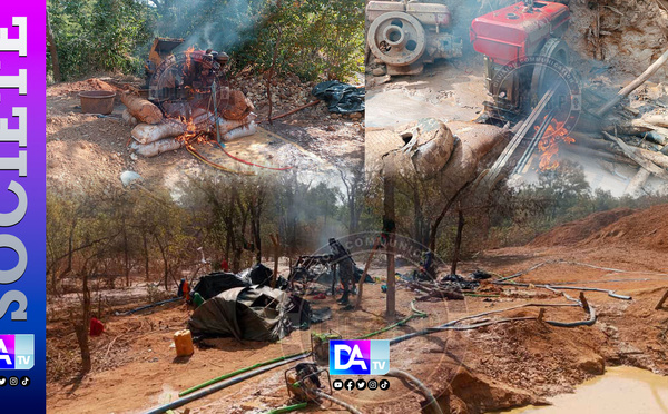 Saraya : démantèlement d’un site d’orpaillage clandestin à Baninkhoto…17 machines cracheuses détruites lors de l’opération