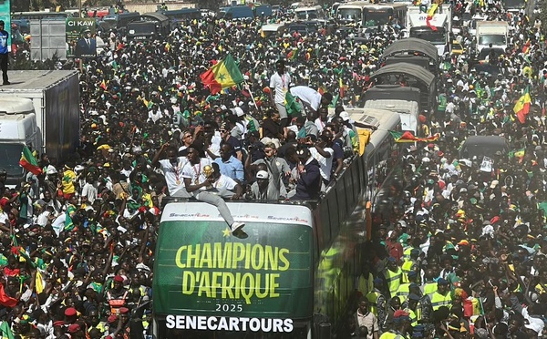 CAN Maroc/ Parade des Lions de la Téranga : la population sénégalaise en communion avec les champions d’Afrique