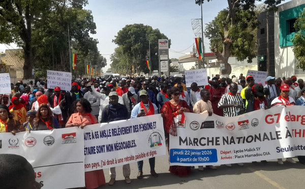 Marche pacifique à Thiès: le G7 exige le respect des accords signés avec l'État