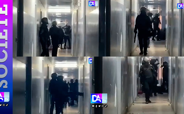 Tensions à l'UCAD: Des Fds filmées en train de malmener des étudiants à l'intérieur des pavillons