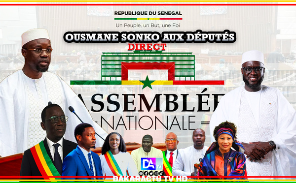 [🛑DIRECT] Questions d’actualité au gouvernement : Le PM Ousmane Sonko face aux députés