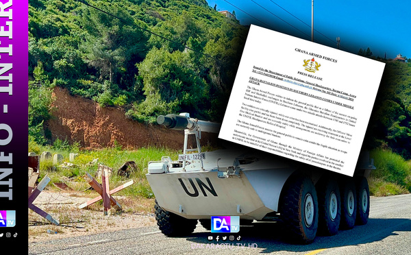Liban Sud – Le contingent ghanéen de l'ONU touché par des tirs de missiles