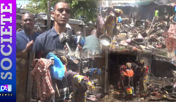 Incendie au marché de Reubeuss : d’importants dégâts matériels enregistrés