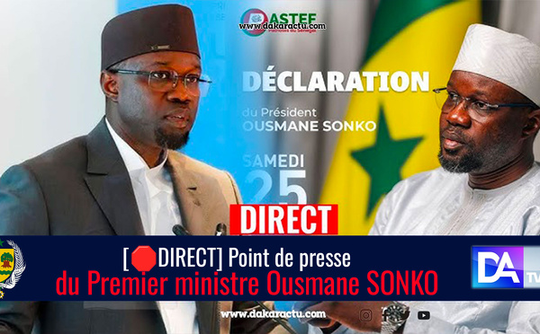 [🛑DIRECT/Urgent ] Point de presse du Premier ministre Ousmane SONKO