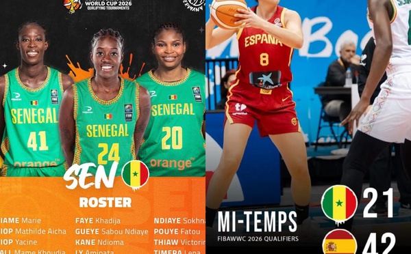 Basket- Qualifications Mondial 2026 : le Sénégal battu par l’Espagne (84-51)