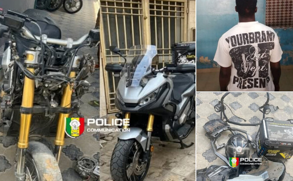 Grand-Yoff : un individu arrêté pour vol en réunion d’un motocycle et recel