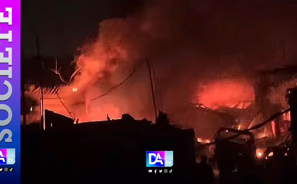 Keur Massar : Un violent incendie ravage le garage « Ndiaga Ndiaye »