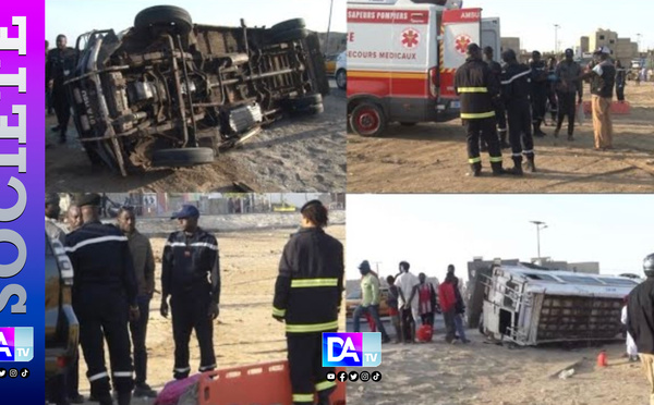 Saint Louis : Un accident d'un bus “ Ndiaga Ndiaye” fait 2 morts et 29 blessées