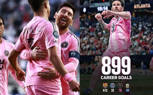 Football : Lionel Messi atteint la barre des 900 buts en carrière avec Inter Miami en seulement 1142 matches