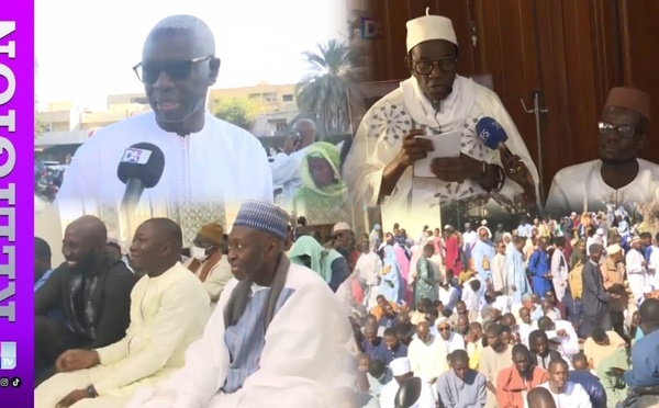 Priére de Korité  à la Mosquée Rawane Mbaye : des fidèles massivement mobilisés dans la ferveur, un vibrant appel à la paix et à l’unité lancé