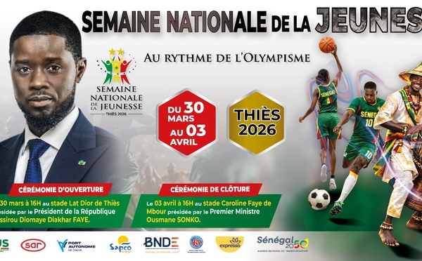 Cérémonie d'ouverture de la Semaine nationale de la Jeunesse : le président de la République attendu à Thiès ce lundi 30 mars