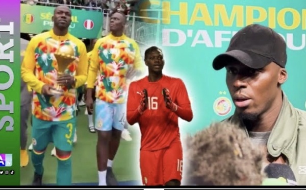 Zone mixte : Édouard Mendy revient sur la communion autour du trophée et félicite Mory pour son match