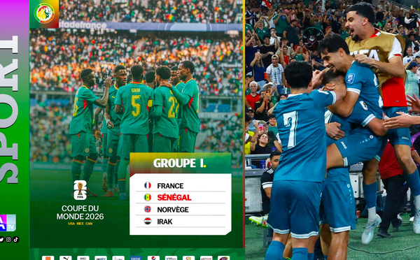 Mondial-2026 : l'Irak dernier qualifié, complète le groupe I de l'équipe de France et du Sénégal