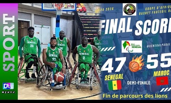 Coupe d’Afrique Basket fauteuil roulant :  Fin de parcours en demi-finale pour les Lions face au Maroc