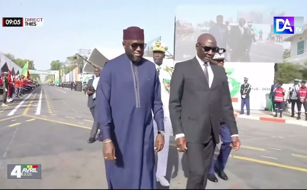 Fête de l'indépendance à Thies : Arrivée du Président  de l'Assemblée Nationale, El Malick Ndiaye