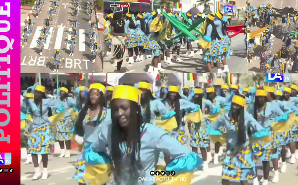 Défilé du 4 avril à Guédiawaye : prestation XXL des majorettes de l’Institution Notre-Dame de Dakar