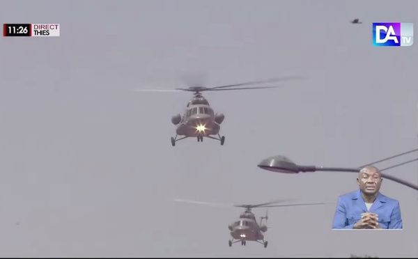 Défilé aérien : des avions et des hélicoptères déployés à Thiès