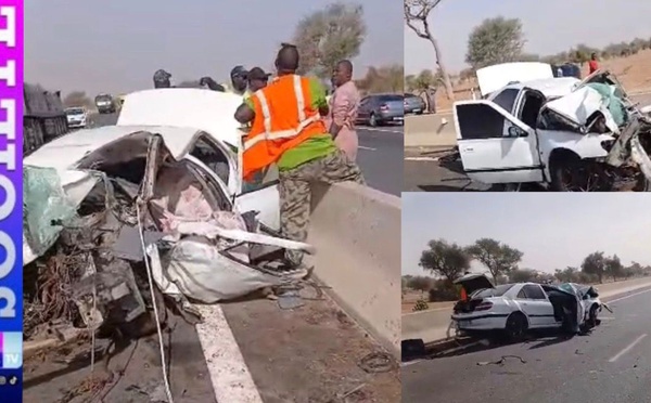 Drame sur l’autoroute Ila Touba : Un policier perd la vie, son véhicule totalement détruit