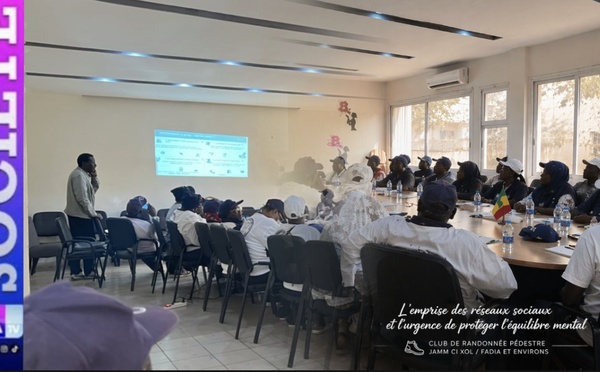 Emprise des réseaux sociaux et l’urgence de protéger l’équilibre mental : le club "Jamm Ci Xol" sensibilise les populations