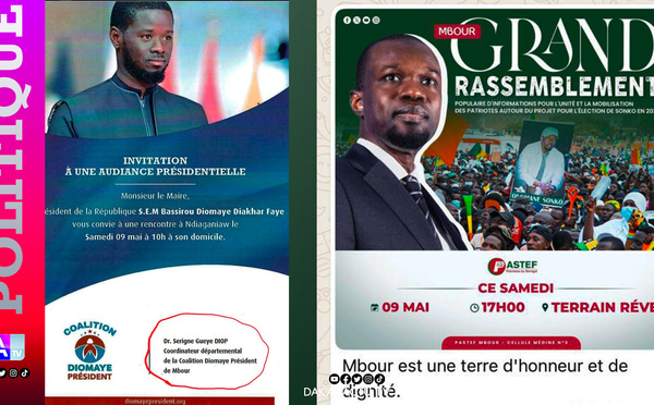 Mbour sous haute tension politique : Diomaye convoque les maires à Ndiaganiao, les partisans de Sonko répliquent sur le terrain...