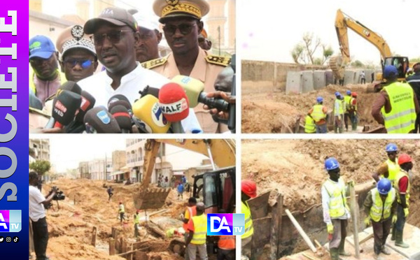 Assainissement à Touba :/ Le ministre Cheikh Tidiane Dièye satisfait de l’avancée des travaux de drainage