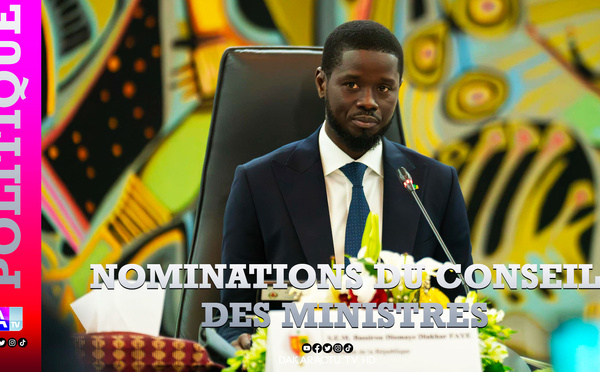 Les nominations en conseil des ministres du Mercredi 20 Mai 2026