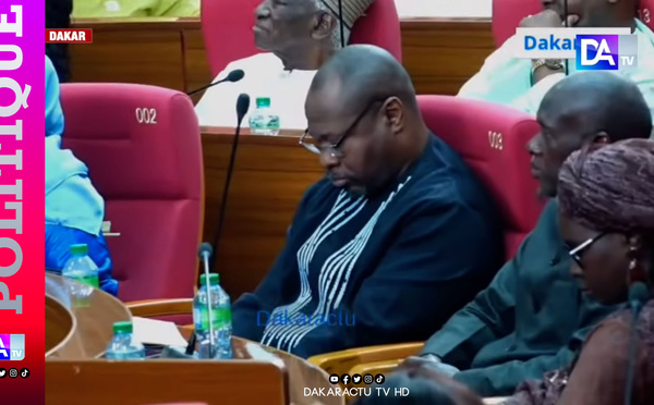 Insolite : le député Guy Marius Sagna dort en pleine séance plénière.