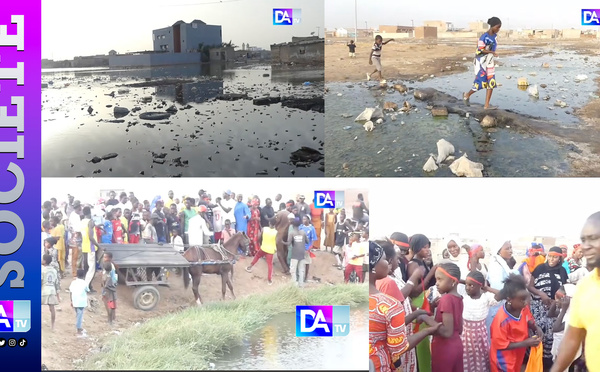 Kahone : Les habitants de Kanda Amady Diakho en brassards rouges pour protester contre le ruissellement des eaux usées...