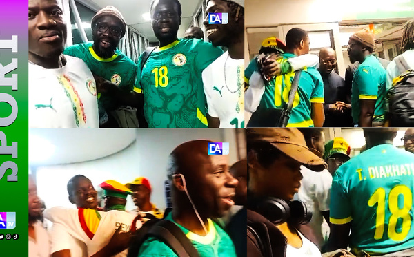 Les 15 supporters des Lions accueillis en héros à leur retour au Sénégal