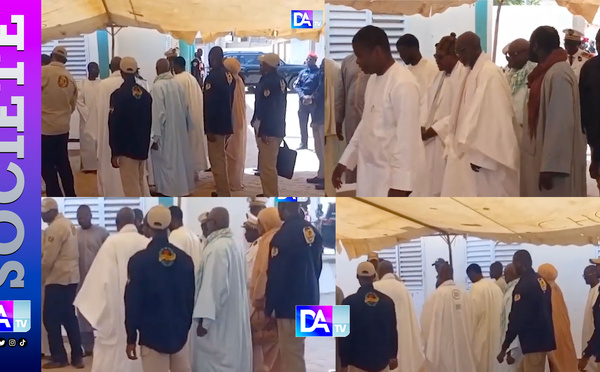 TOUBA – Arrivée du Président Diomaye Faye dans la cité religieuse