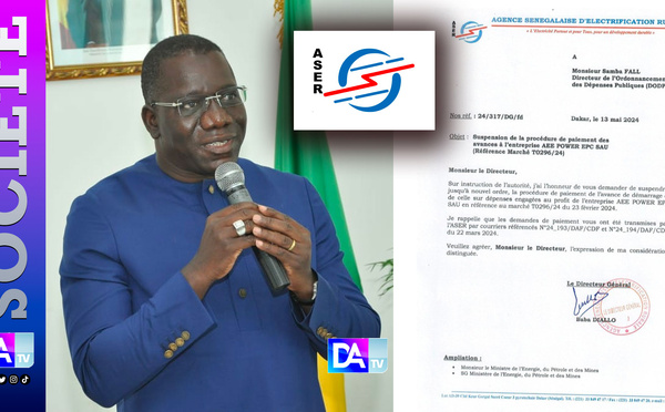Affaire ASER–AEE Power EPC : La lettre de Baba Diallo qui soulève de nouvelles questions sur les décaissements