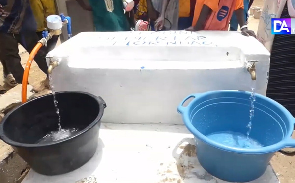 Kaolack - Médina Mbaba : Mor Ndao offre une deuxième borne fontaine aux populations et un jeu de maillots à l'ASC Manko2
