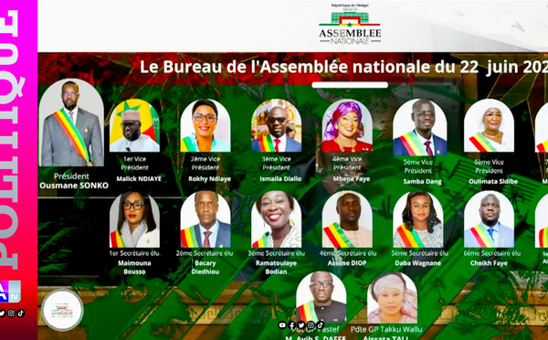 Assemblée nationale : El Malick Ndiaye et Ismaïla Diallo élus respectivement 1er et 3e vice-présidents