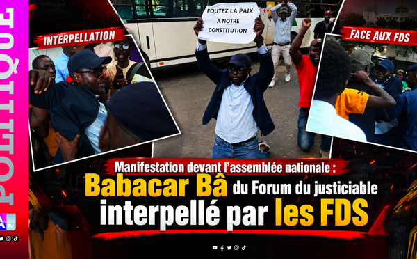 Manifestation devant l’assemblée nationale : Babacar Bâ du Forum du justiciable interpellé par les FDS