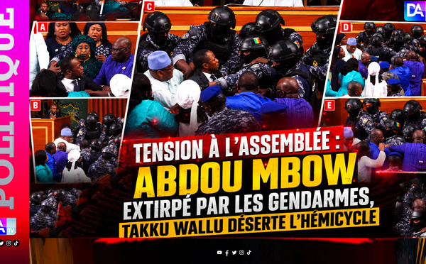 Tension à l’assemblée : Abdou Mbow extirpé par les gendarmes, Takku Wallu déserte l’hémicycle